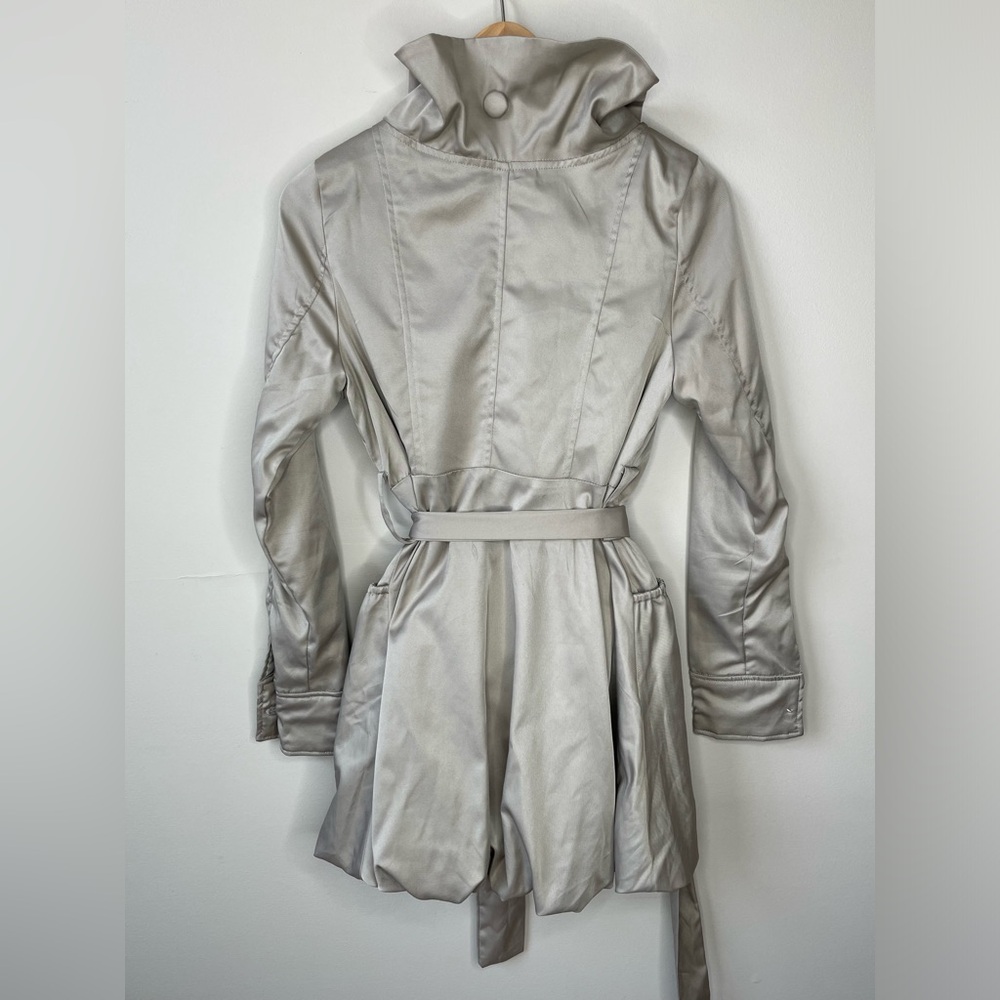 Ruby Rose Size Medium Jacket Trench Coat Ruffled … - image 5